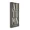 Stupell Industries Autumn Grey Wood Textured Fall Seasonal Word Design Canvas Wall Art